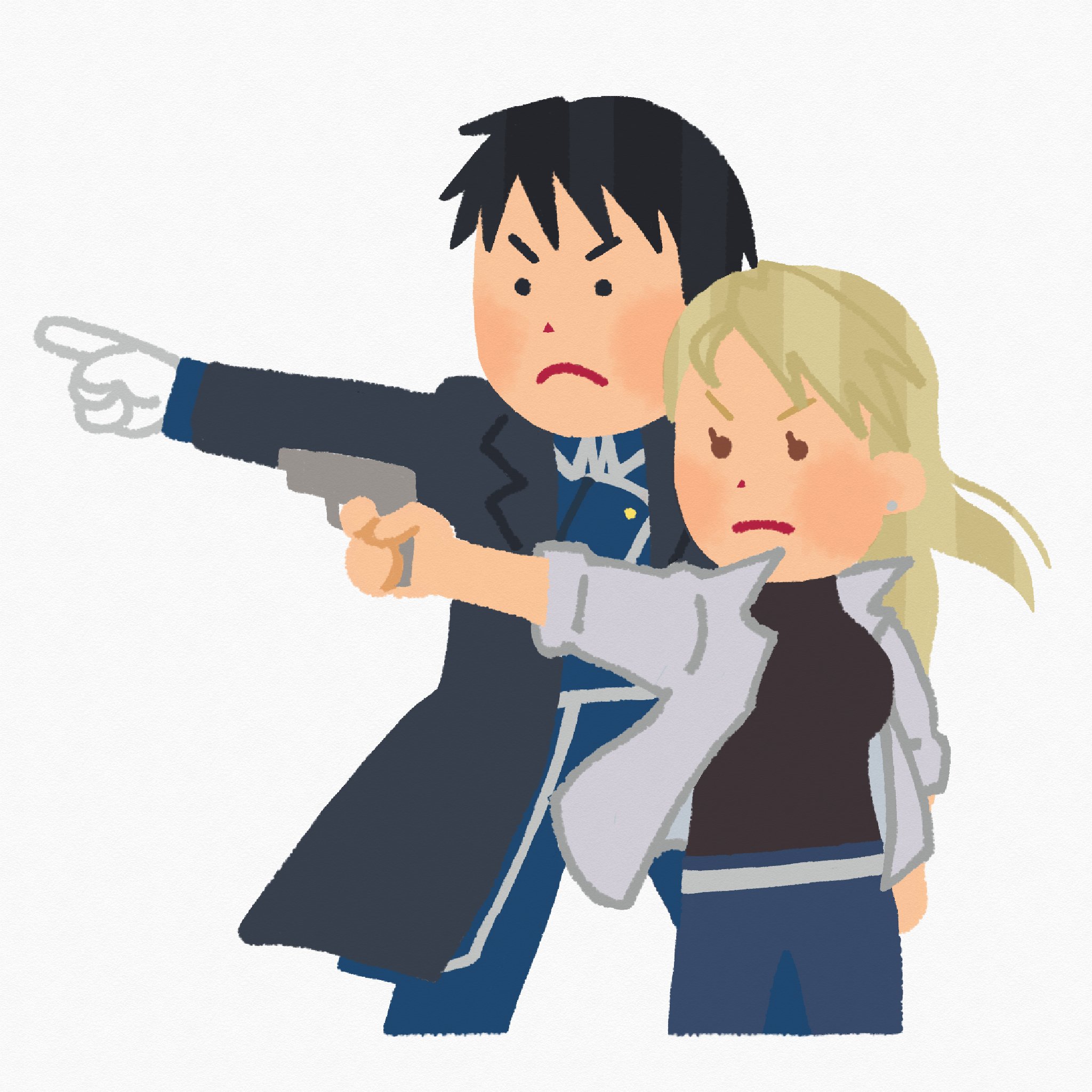 このか いらすとや風 ロイアイ ハガレン 鋼の錬金術師 T Co Kqzdoiuhke Twitter