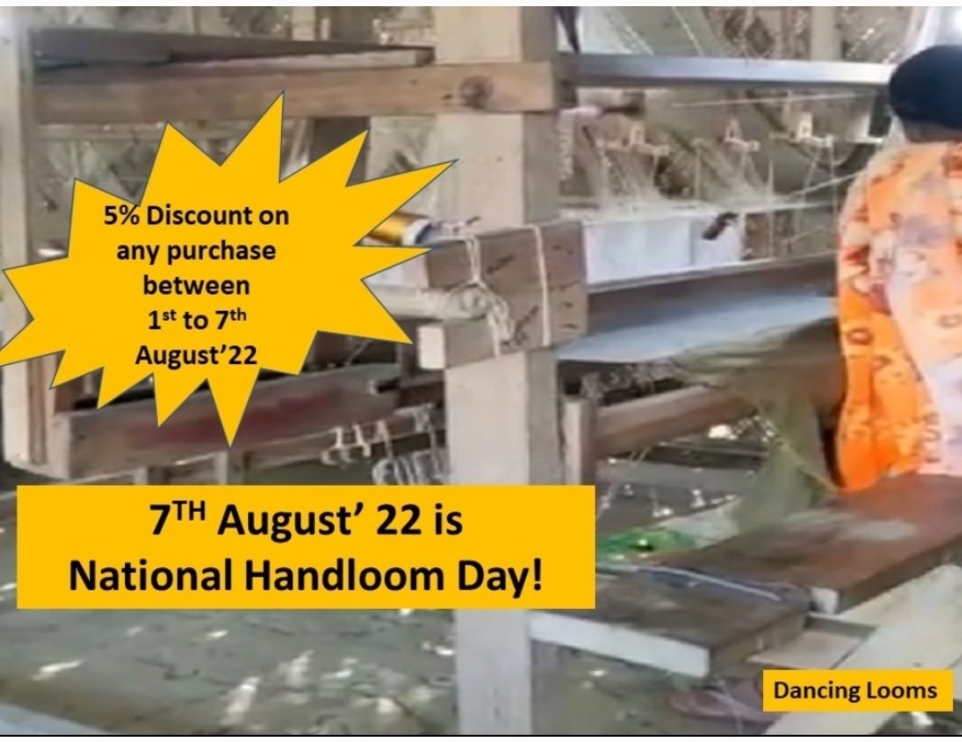DancingLooms's tweet photo. #DancingLooms brings you exclusive handloom weaves in: #khadi, #silk, #linen etc. An initiative that works at grassroots level to provide livelihood to indigenous weavers by bringing them together under 'community learning centers'. 
#NationalHandloomDay
#traditional
09987823974 https://t.co/TCb56HlFYe