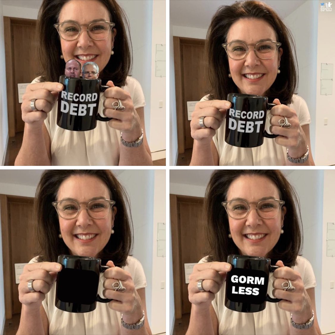 If Liberal Senator Jane Hume didn’t exist, we’d have to invent her. She was part of a government that ran up Australia biggest ever debt and now she’s gloating that the new government will have to clean it up. #classy #auspol #debt #libfail