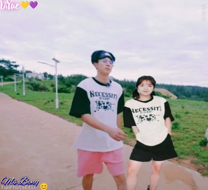 MissBeng31's tweet photo. #DiYue Sunday morning-walk!😜
With matching NF cow shirt!🤗🐮

#DiYue #YueDi 💜💛
#MyFangirlingDiYueEdit😊
#FunPhotoEdit✌️#HappyYueDiVibes😘
#ShenYue💘#WangHedi https://t.co/AKOJk6Vvbc