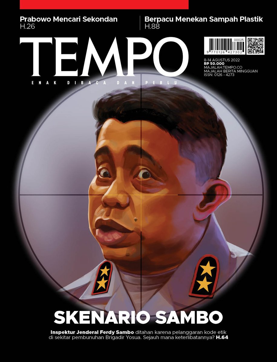 temponewsroom's tweet image. Mabes Polri akhirnya menahan Inspektur Jenderal Ferdy Sambo. 

Simak edisi #MajalahTempo terbaru, klik majalah.tempo.co