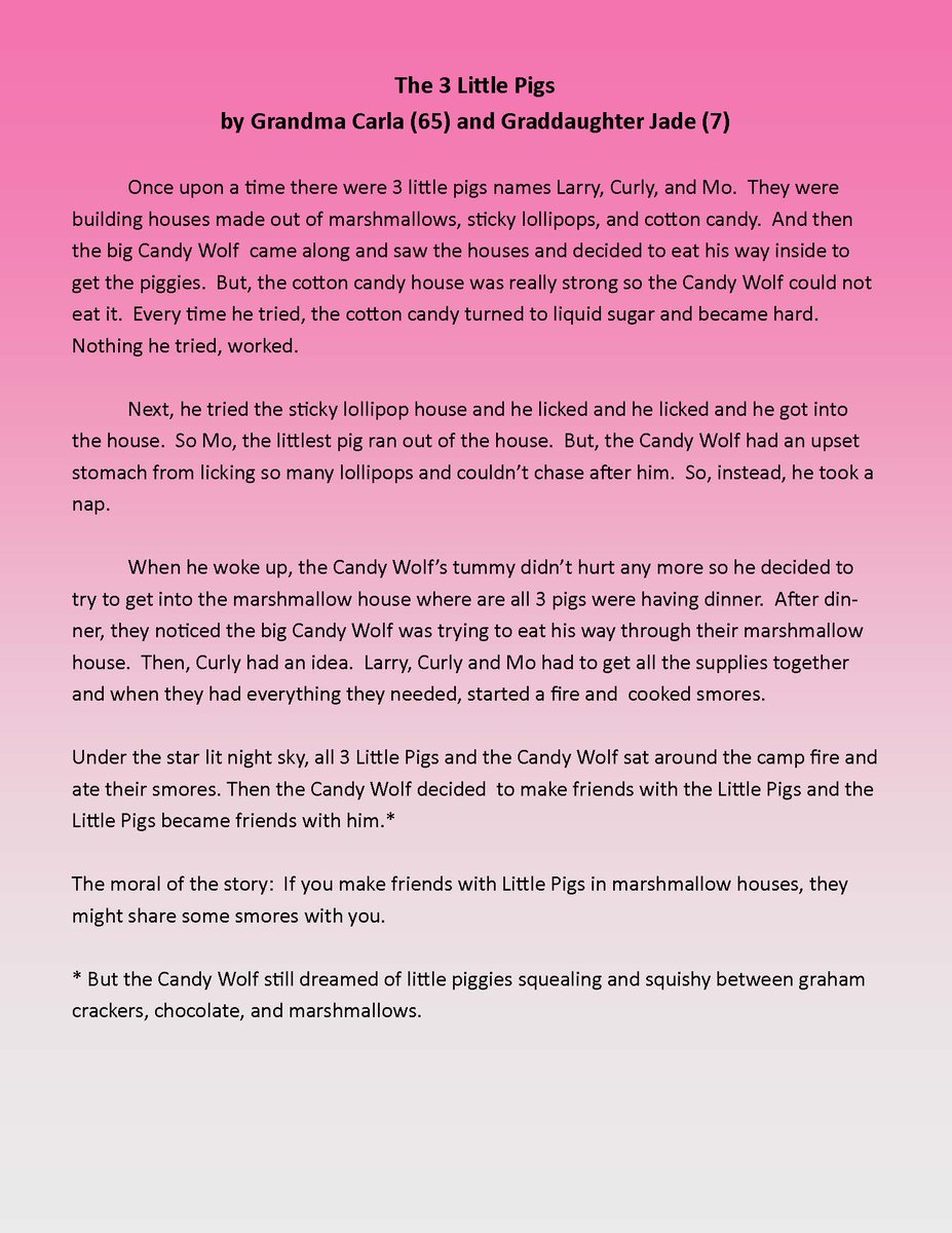 Had a great time writing this modern #fable with #GISHKid Jade. Thank you for this task! <a href="/annabethgish/">Annabeth Gish</a> #GISH #GISH2022 #Item10 #TeamMamaCas