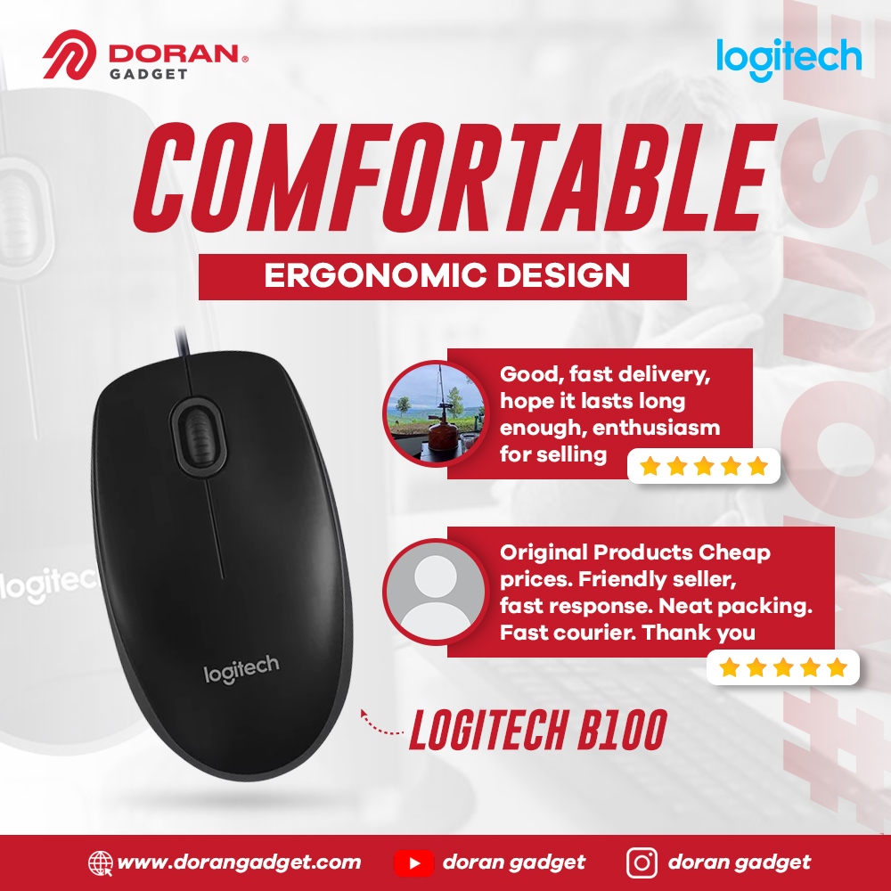dorangadgetid's tweet photo. Logitech B100, memiliki design yang stylish tentunya cocok banget buat kamu pakai sehari hari nih🥳 Oh ya, Logitech Mouse B100 ini sudah banyak memiliki feedback dari Sobat Doran loh, jadi kamu udah nggak perlu ragu✨
#DoranGadget #Logitech #Mouse #MouseLogitech https://t.co/6zk6O1hVG0