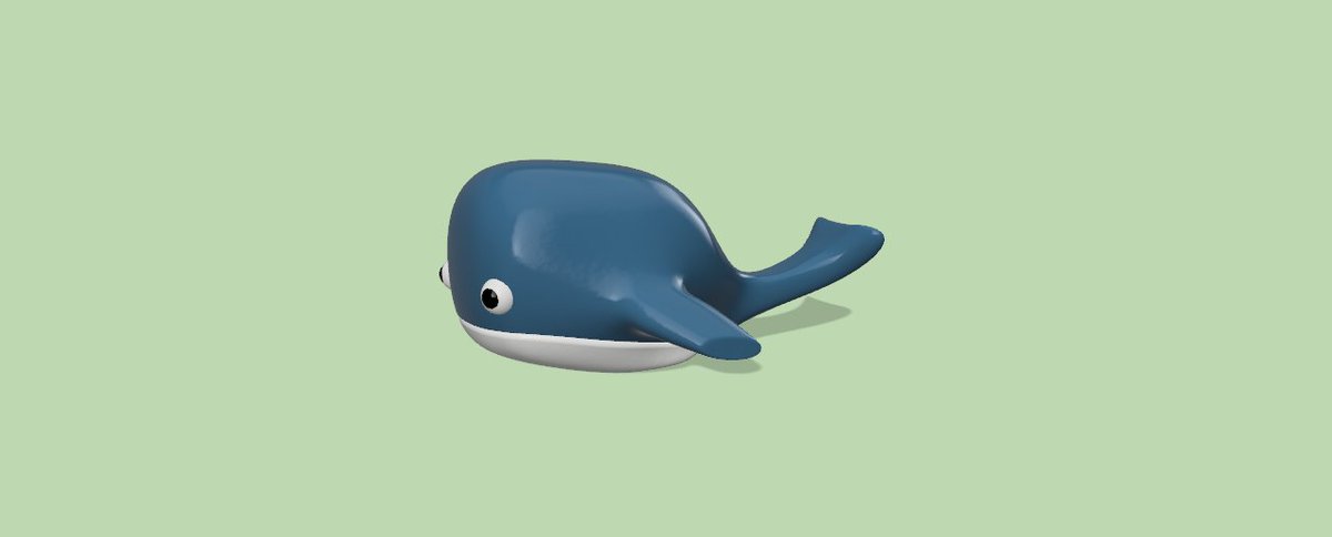 M3dcad's tweet image. 不細工なクジラが出来た(笑)

＃３DCAD
＃３Dプリンター
＃くじら
＃テルえもん