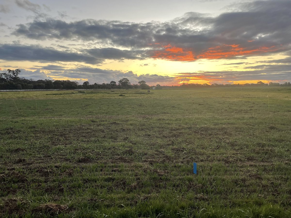 Setting up trial sites and getting in front of storms, evening’s like this always make it worthwhile!