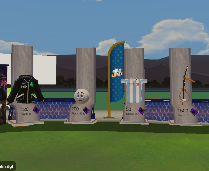 You can pick quite several wearables at <a href="/GolfcraftGame/">GolfcraftGame ⛳️ 🧡</a> with those tickets #airdrop #giveaway #NFT thanks to @n0mise 

Designs also from <a href="/TobikCC/">Tobik</a> <a href="/Doki3D/">Doki 3D | Commissions Open</a> <a href="/polygonalmind/">Polygonal Mind</a> @SmilleAeyon <a href="/DuckiezKing/">DuckiezKing</a> <a href="/studio_sparkles/">Studio Sparkles</a>