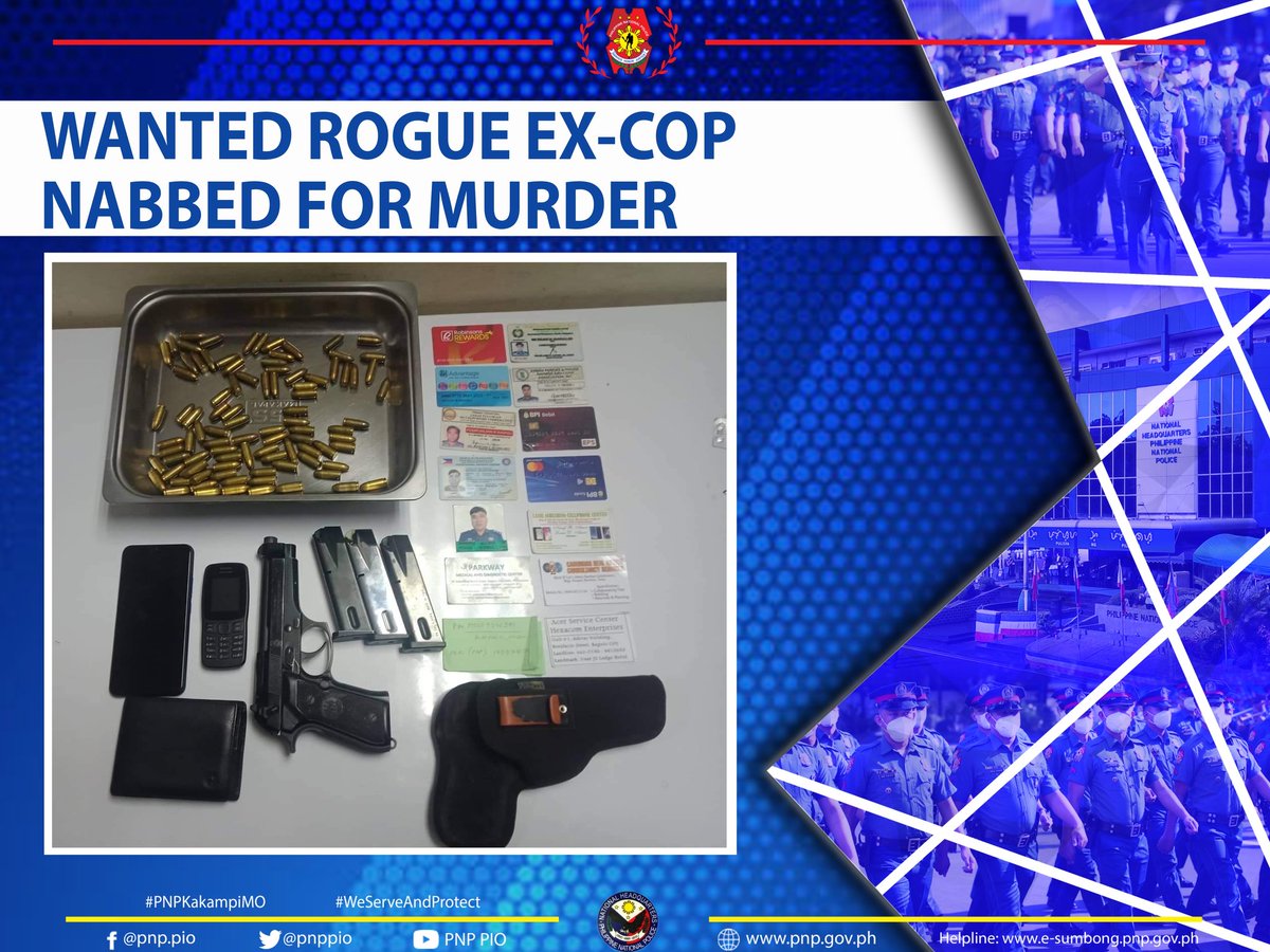 pnppio's tweet photo. A former police officer who is the leader of the notorious Magpali Gun for Hire Criminal Group.
Read more: https://t.co/KrNTxlN0L4

#WeServeAndProtect
#PNPKakampiMo
#PulisNgPilipino
#MalasakitKaayusanKapayapaanTungosaKaunlaran

https://t.co/txtYyrzpsG
https://t.co/Et8tu4J5hM https://t.co/rWHaXb32fP