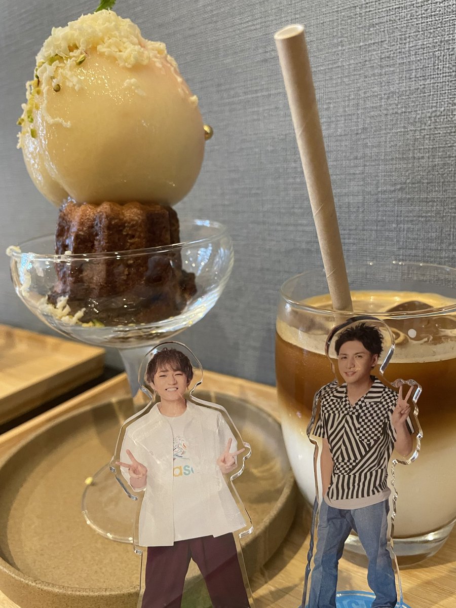 doukyu_say's tweet photo. 自担とカフェ💚💙
 #HELLOCoffee  #筑紫野 #over30な関西担と繋がりたい #PUSHの神山智洋に悶えてます https://t.co/ZI1OcJRbCb