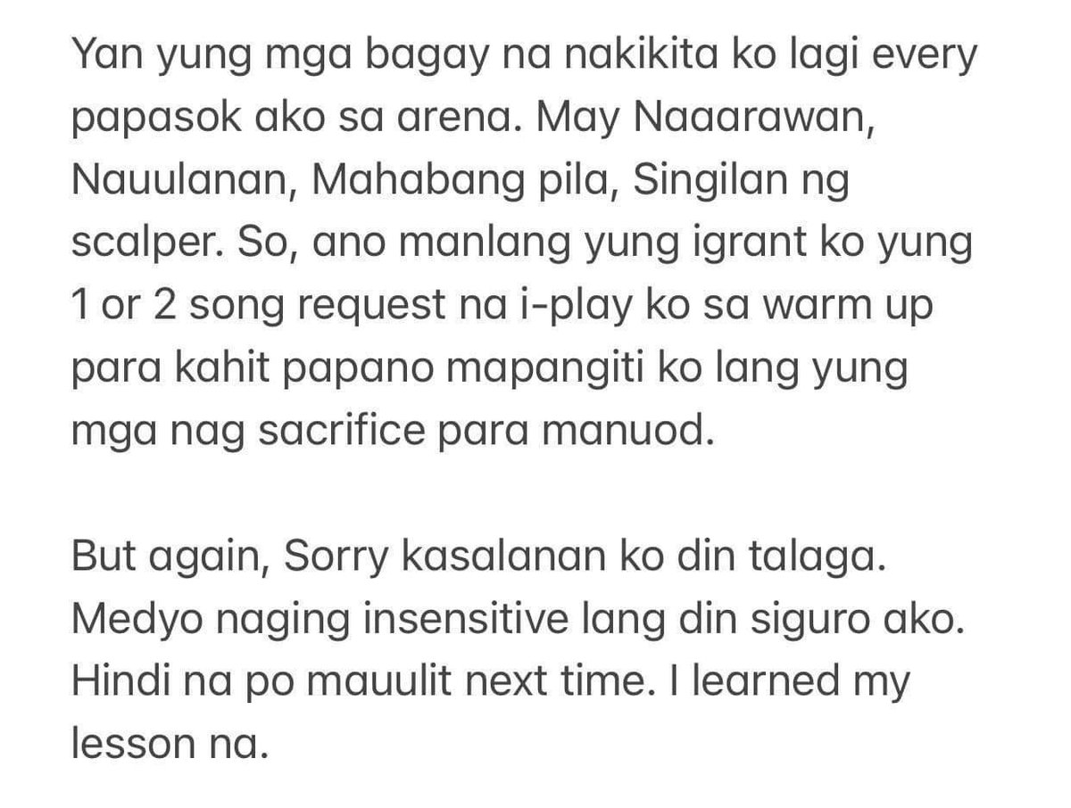 Just want to explain my side :( 

Once again, Sorry. 🥹 Hindi na mauulit.
