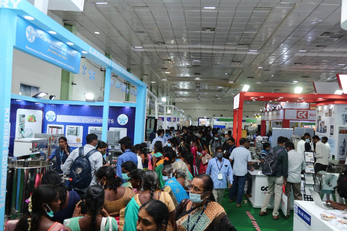 CII4SR's tweet photo. Welcome to the largest food expo - FoodPro 2022. You can come and explore various traditional food stalls, organic food stalls, special food processing units, and many more! 

What are you waiting for the most? Comment and let us know.

#ciifoodpro #FoodPro2022 #CII https://t.co/R2pjKn2dZf