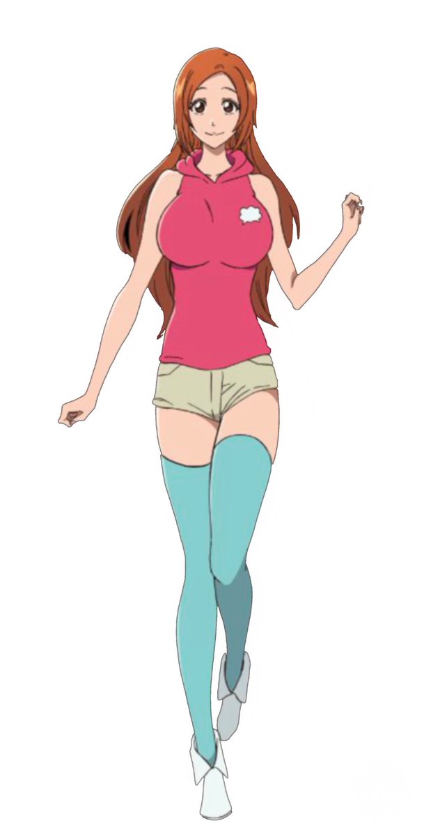 I saw the new character sheet of Orihime for the new Bleach season and I thought "wow, they’re going hard with the size of her chest"

But then it occured to me I’d like to see her more balanced, with some meat on the rest of the body too, so I gave it a try.