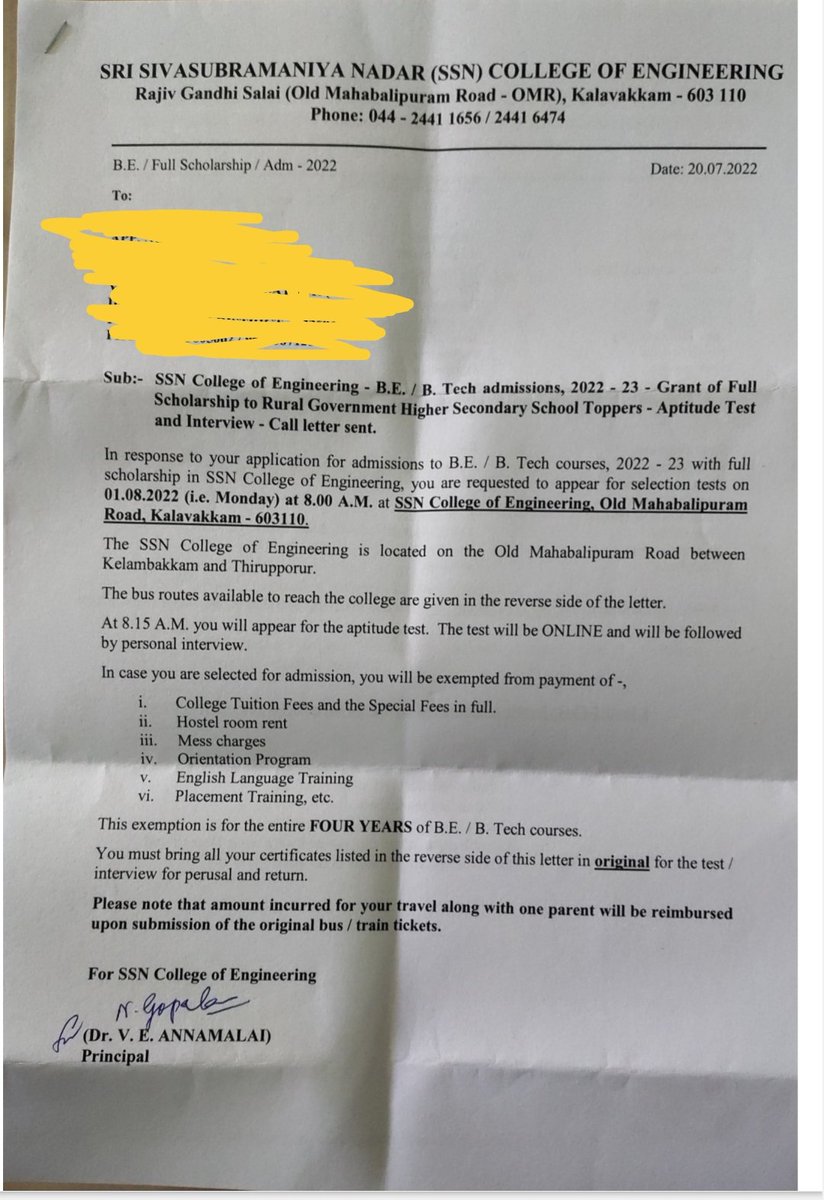 SimmaMaths's tweet image. திங்கள் அன்று சென்னை SSN கல்லூரியில் நடந்த Full Scholarship   ற்கான  Aptitude exam and interview இல் கலந்து கொண்டு   BE IT சேர தேர்ந்தெடுக்கப்பட்டுள்ளார் எனது அரசு பள்ளியில் பயின்ற மாணவி.இது விளம்பரத்திற்கான பதிவு அல்ல. அரசு பள்ளிகளில் பயிலும் மாணவர்களும் திறமை மிக்கவர்கள் தான்.