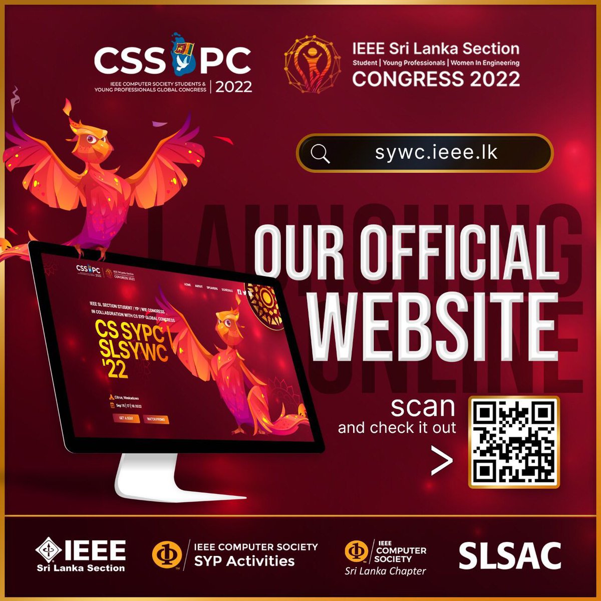 IEEECSSYP's tweet photo. We are thrilled and excited to announce the launch of our Official IEEE SL SYW Congress 2022 | IEEE CS SYP Global Congress 2022 Website. πβ¨
Visit our website at : https://t.co/szE0WEkPZz
#SLSYWC2022
#CSSYPC2022
#MA
#SLSAC
#IEEE https://t.co/1ku5evrys0