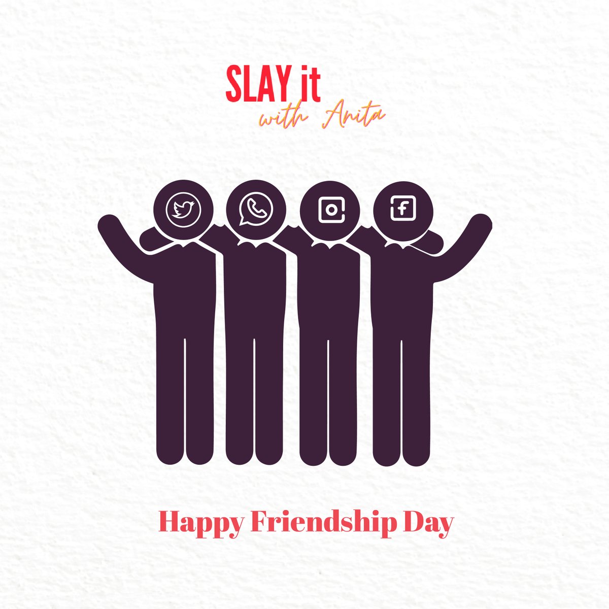 usernameanitaa's tweet photo. We have our childhood friends, college buddies, work mates, relatives, some we admire, some we appreciate, and so much more.
Let’s Celebrate this beautiful relationship called “Friendship”!
#Slayitwithanita #Mindstream #FriendshipDay #Friendship #BestFriends #FriendshipGoals https://t.co/2GRd1U6jKf