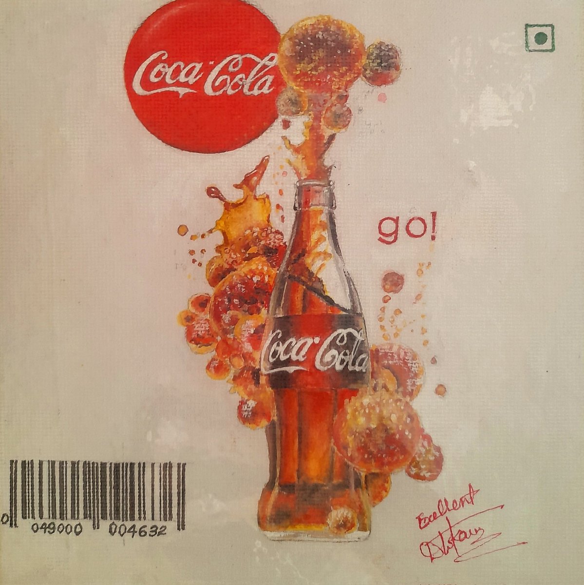 Water color painting 6x6 inchs DM for artwork Please subscribe my YouTube channel youtube.com/c/beantbhattia… #art #Artist #painting #Watercolor #Commercial #CocaCola #CocaColaXMarshmello #drinks #sketch #Punjab #PreyMovie #dew