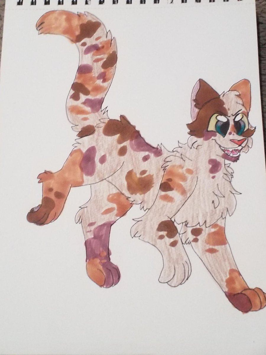 Kattren055's tweet photo. Three Adders
#warriorcats #adderfang #adderkit #adderpaw
Like with Acorn Fur, Acornpaw and Acorntail, I decided to draw three characters from the Warrior Cats series with the same first half of their names, which is Adderfang, Adderkit and Adderpaw. https://t.co/sZN2zpMzXd
