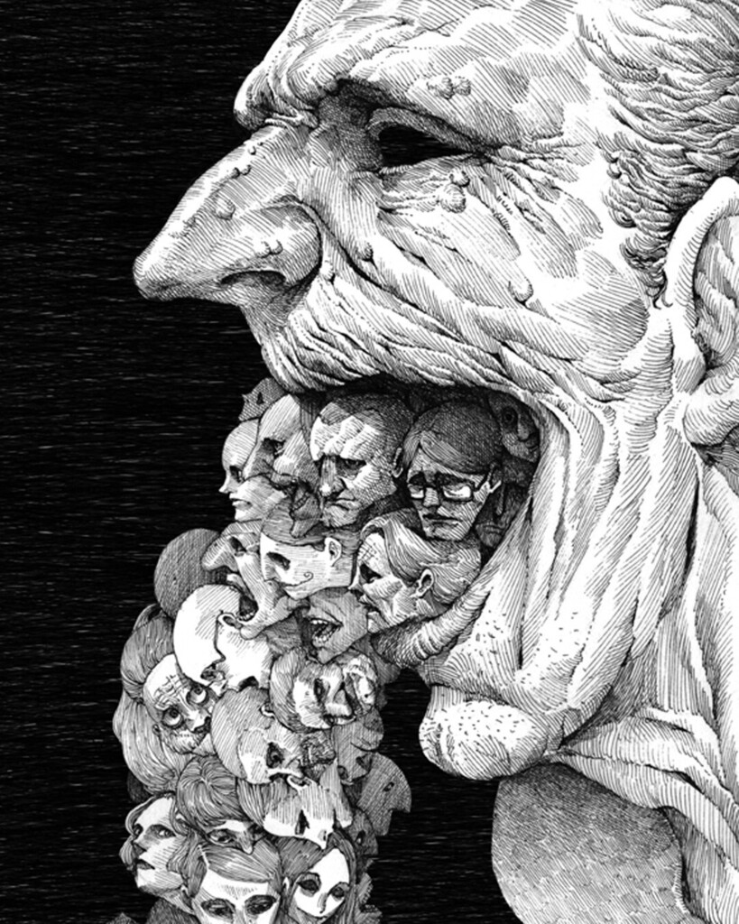Жуткое искусство рисунки