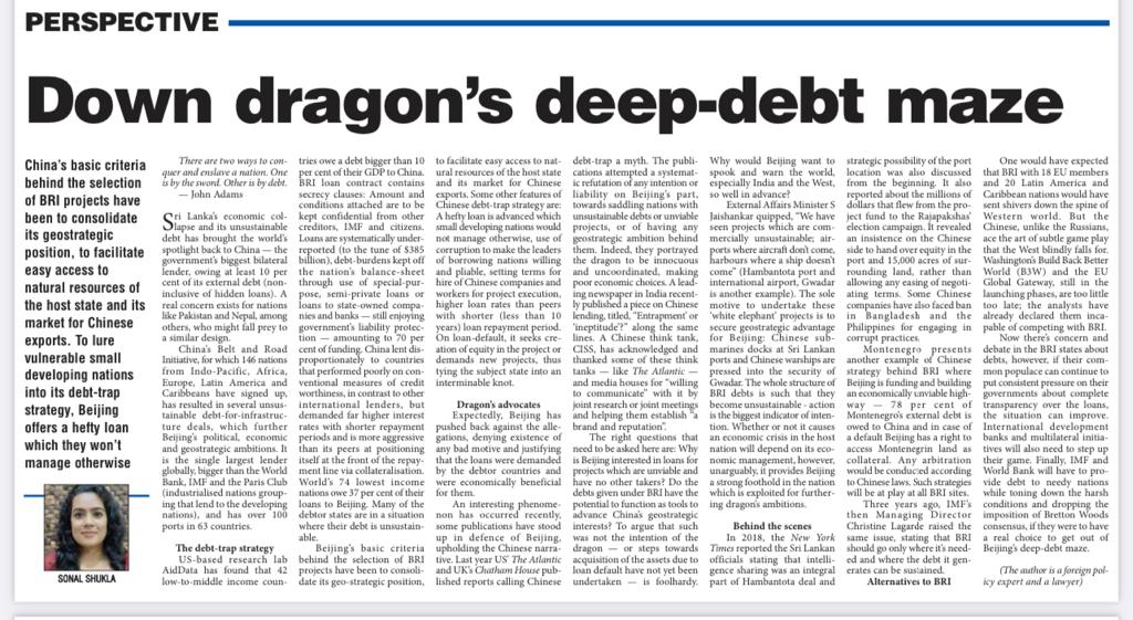 Policyworker's tweet photo. My piece on China's debt trap.
https://t.co/yh4Z2ahm2T https://t.co/C93QVRPXhu