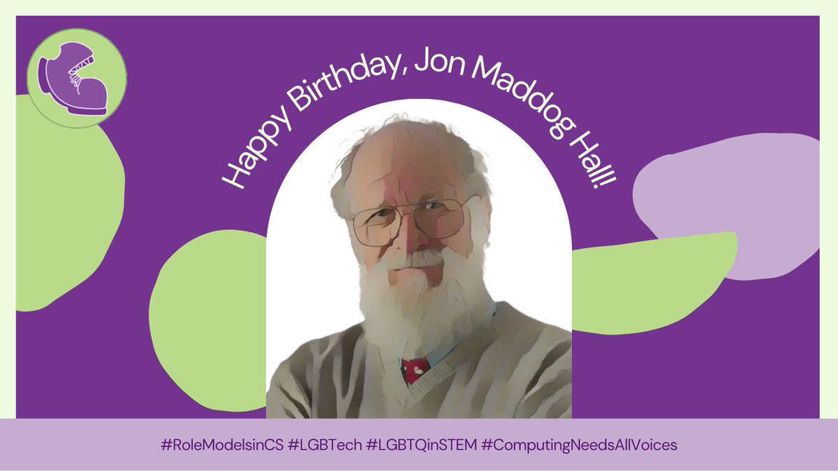 Bootstrapworld's tweet photo. Happy Birthday to open-source hardware and software advocate Jon Maddog Hall, one of the pioneers featured in our Computing Needs all Voices lesson! https://t.co/35wgUDHq1D #RoleModelsinCS #LGBTech #LGBTQinSTEM #ComputingNeedsAllVoices https://t.co/o8OIgz8VQe