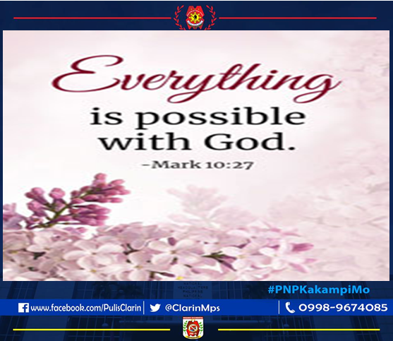 ClarinMps's tweet photo. #BlessedSundayToAll
#PulisNgPanginoon
#PulisMakadiyos
#TeamPNP https://t.co/MlSdINS3JU