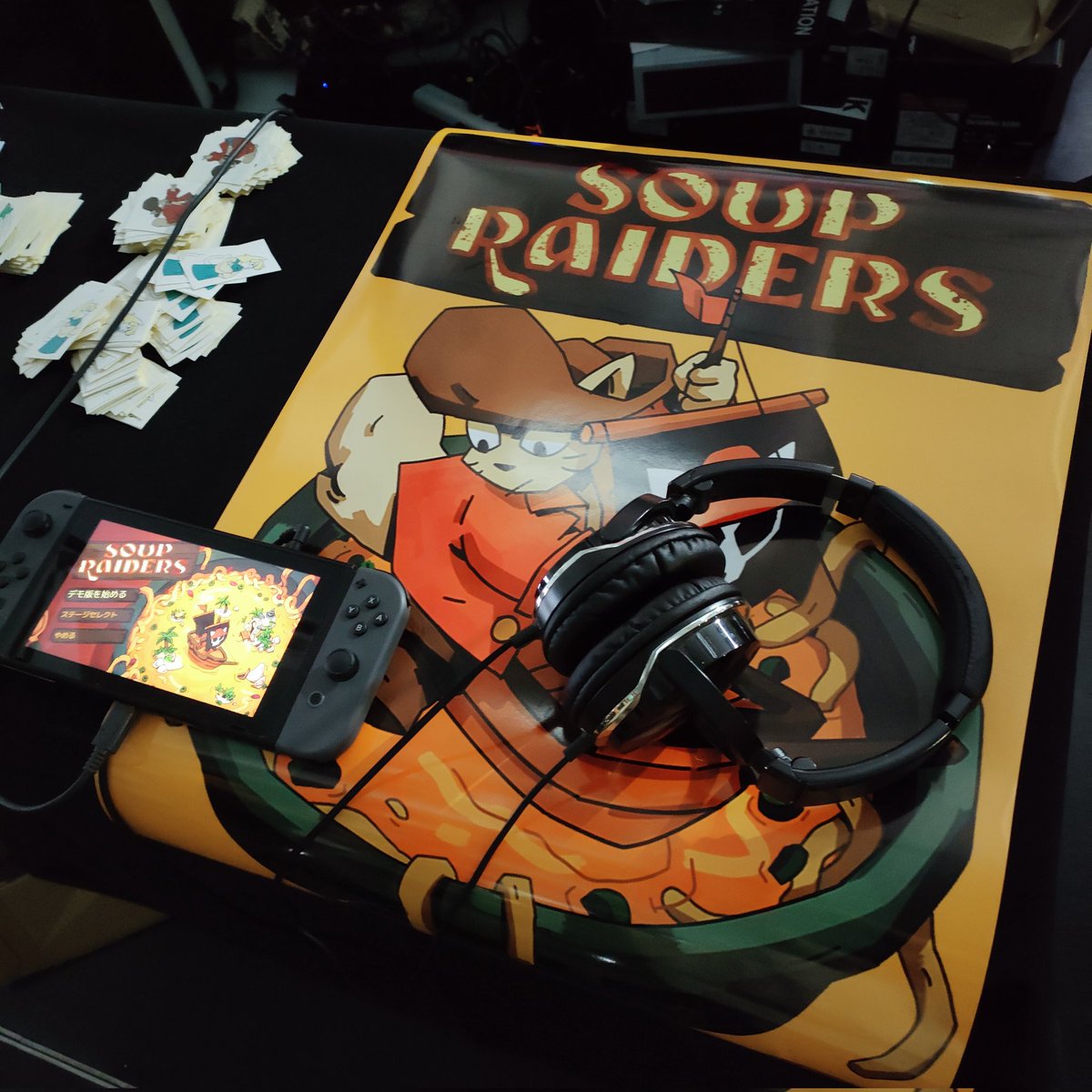 #soupraiders
キャラの操作性も良くてアクションもパズルみたいで面白かった！CSに出る事を祈るっ！！＞＜