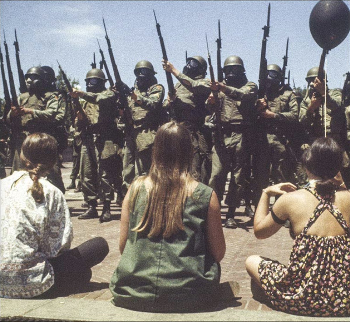 I'm trippin' on these two photos. The first is from the cover of The Battle For People's Park, Berkeley 1969. The second was posted by <a href="/poormagazine/">Poor Magazine</a> a few days ago.