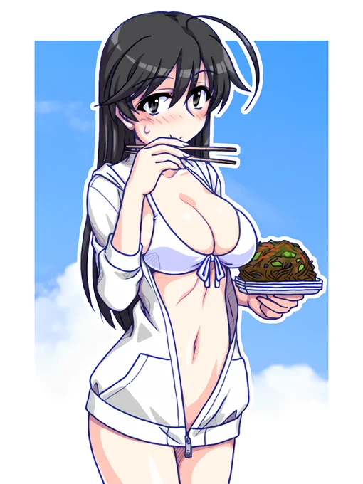 ガルパン三大白ビキニキャラの1人、華さん
#華の日 
