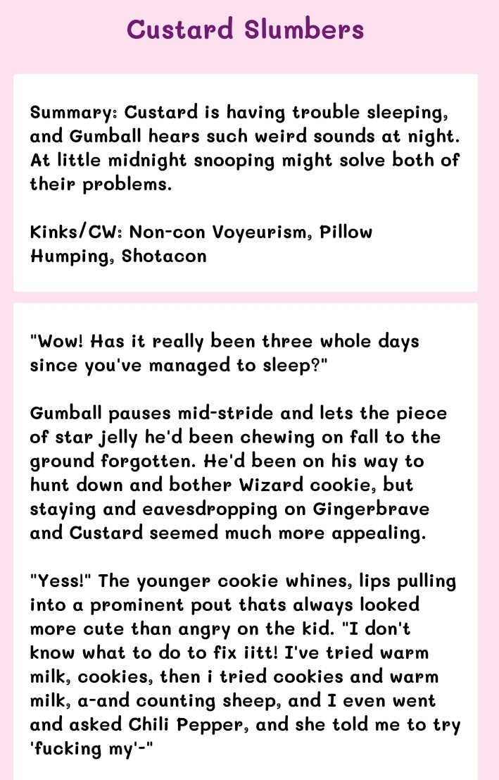 pumpaakussy's tweet photo. #problemcookie thread, gumball/custard, PT. 1 (sfw)
.
.
.
.
lol the cont part has voyerism n pillow humping but i sleepy https://t.co/NjKcNL3jIL
