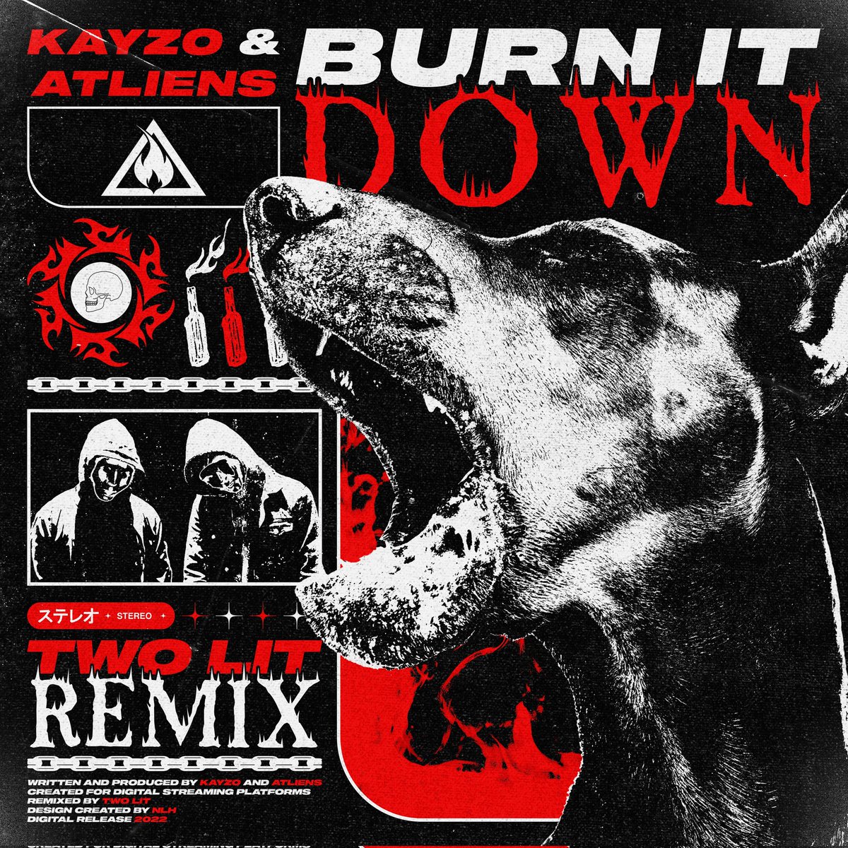 TwoLit_Larry's tweet image. Just dropped a new remix of @KayzoMusic  &amp;amp; @ATLiensOfficial track BURN IT DOWN
🔥👽🔥👽🔥👽🔥

(Link In Bio)