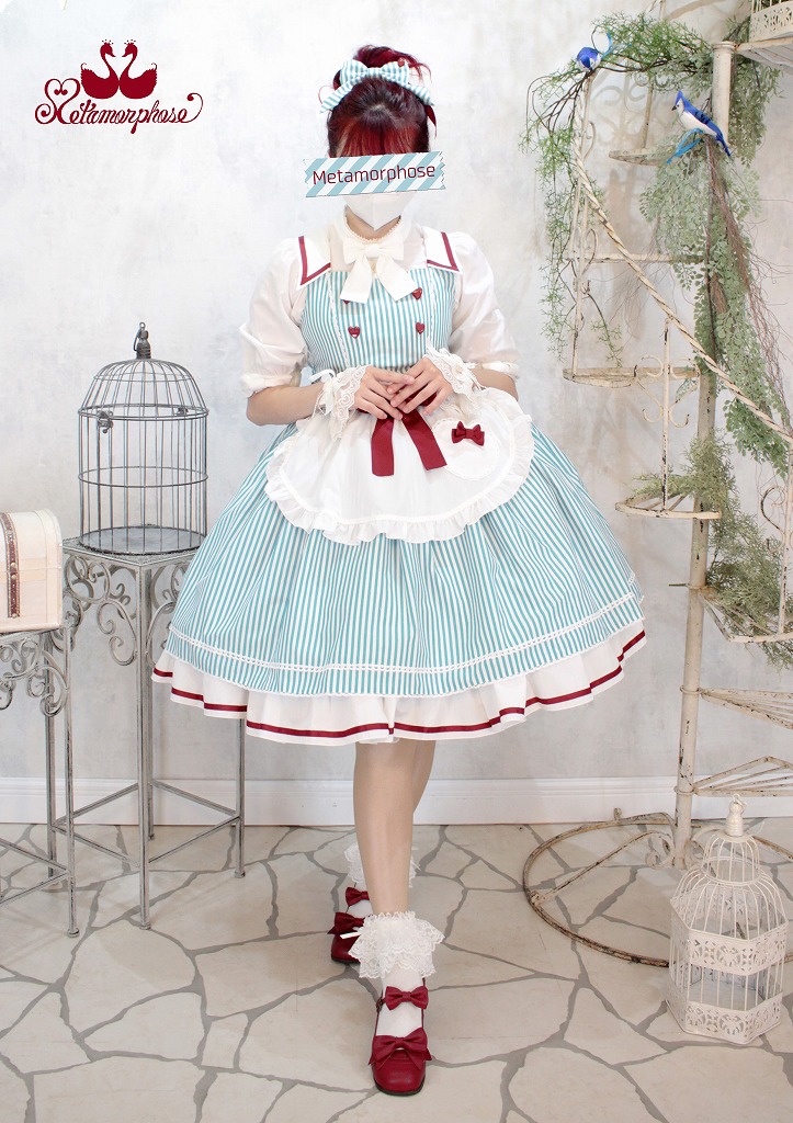 メタモルフォーゼ Pop Diner JSK&リボンカチューシャ プラスサイズ