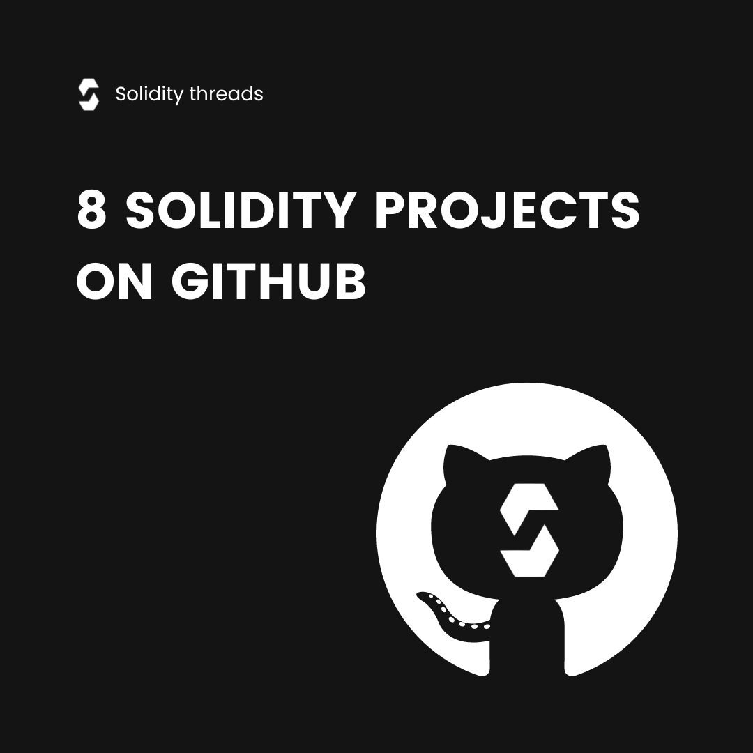 FrancescoCiull4's tweet image. 8 Solidity Projects on GitHub. A thread ↓