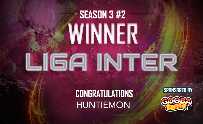 ligainter_'s tweet photo. Huntiemon won LIGA INTER #2 - Season 3 this Saturday. Congratulations!

Thanks to everyone who participated!
See you next week at #ligainter https://t.co/5qc6eMkO4u