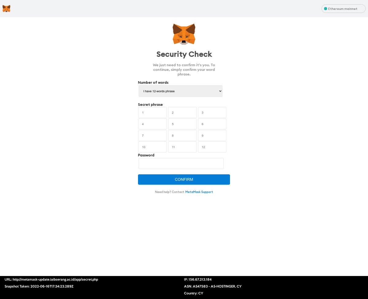 Crypto Phishing 🎣 tweet media