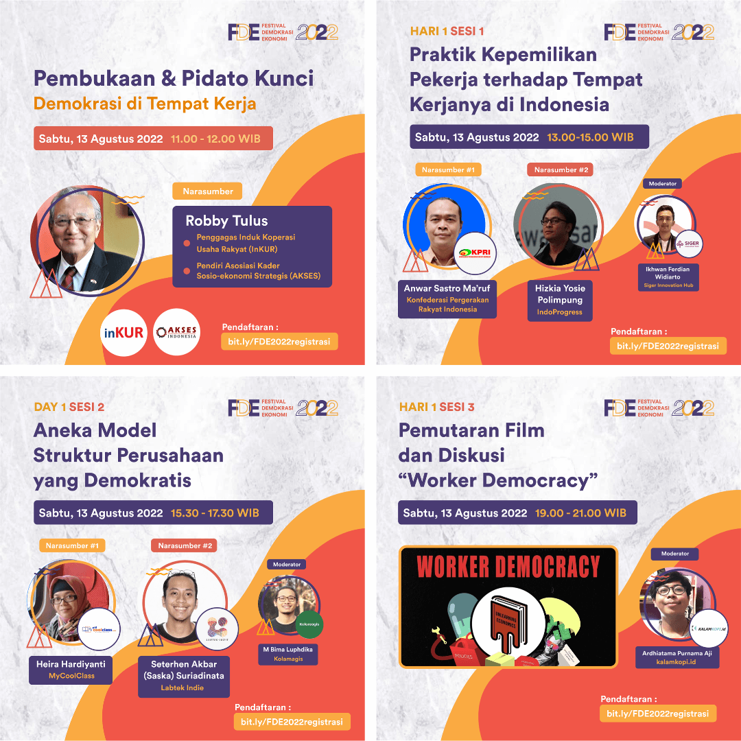334455Demeko's tweet photo. Berikut ringkasan acara Hari Pertama (Sabtu, 13 Agustus 2022)
Pendaftaran: https://t.co/2hkdkpYd3j https://t.co/3Kin9DensA