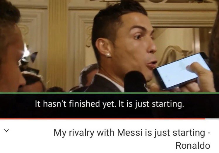 Konrad__FCB's tweet photo. « Ma rivalité avec Messi ne fait que commencer » alors que Messi ne lui donnait même pas l’heure mdr https://t.co/Gr4TiPmImD