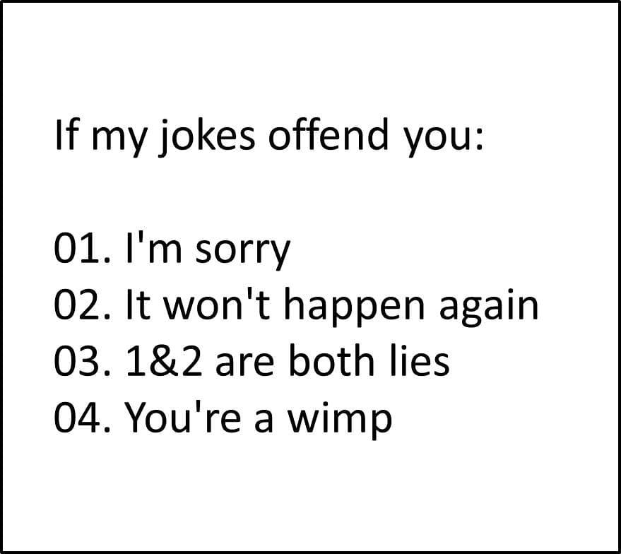 palmerdebra's tweet image. #jokes #offend