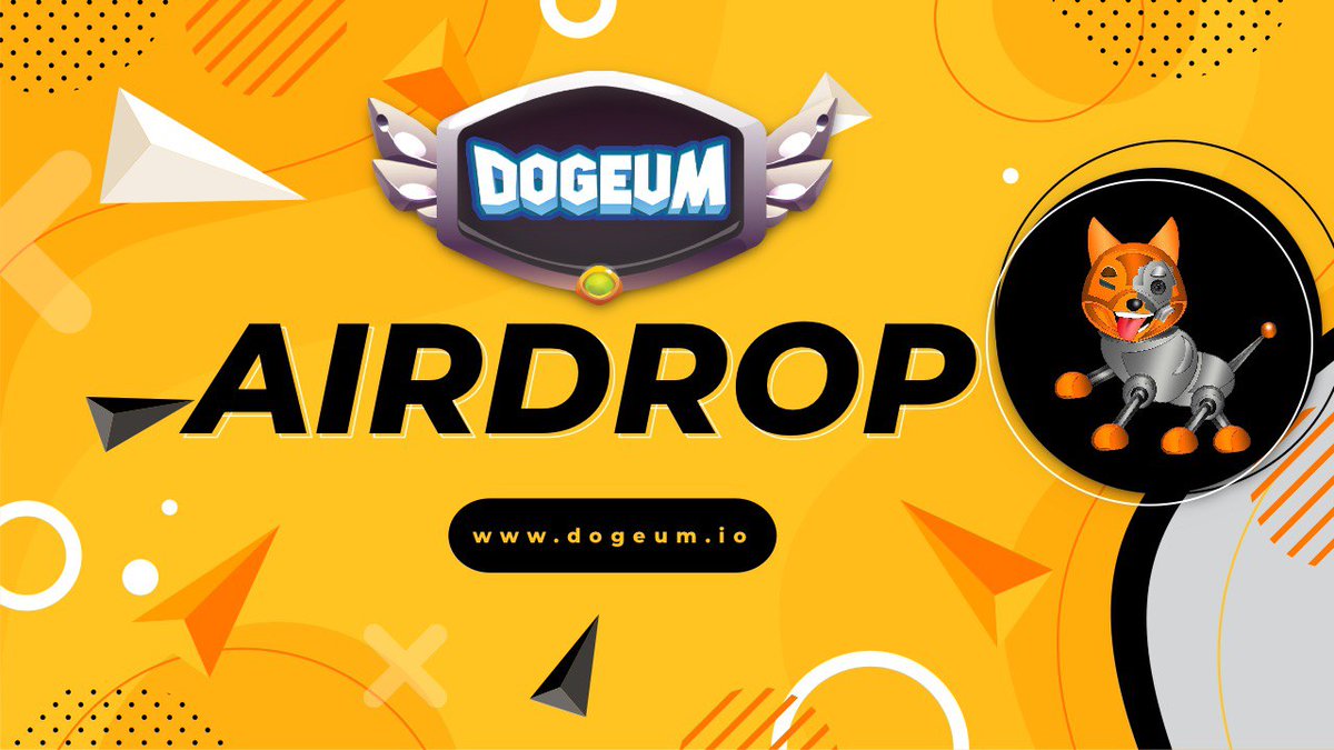 💧 Dogeum Airdrop 💧

🏆 Task:          ➕  Up to 1 Million DOGEUM

👨‍👩‍👧 Referral:   ➕  200,000 DOGEUM

🔛 Airdrop Link &amp; Information: t.me/AirdropStar/48…

#cryptocurrency #Airdrop #BSC #Bitcoin #USDT #DOGEUM #Airdropstario