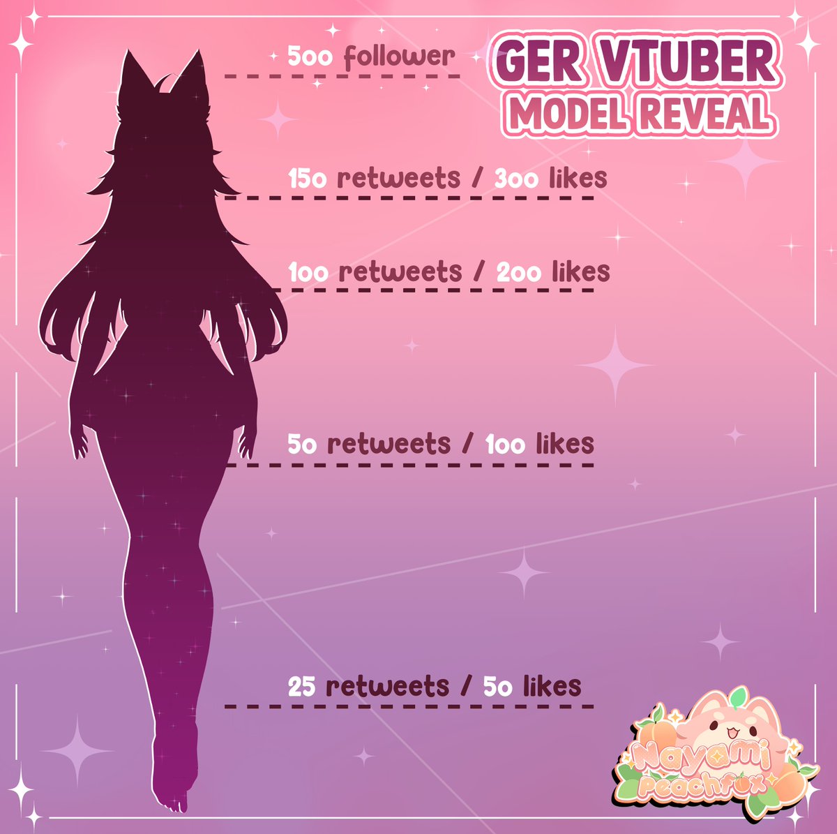 ✦ 𝑴𝒐𝒅𝒆𝒍 𝑹𝒆𝒗𝒆𝒂𝒍 ✦

✦ Am 25. November findet mein ReDebut statt!
RT &amp; Like für einen kleinen Vorgeschmack des neuen VTuber Models ;3
✦ Extras: Ab 200 retweets gibts neue Outfits~