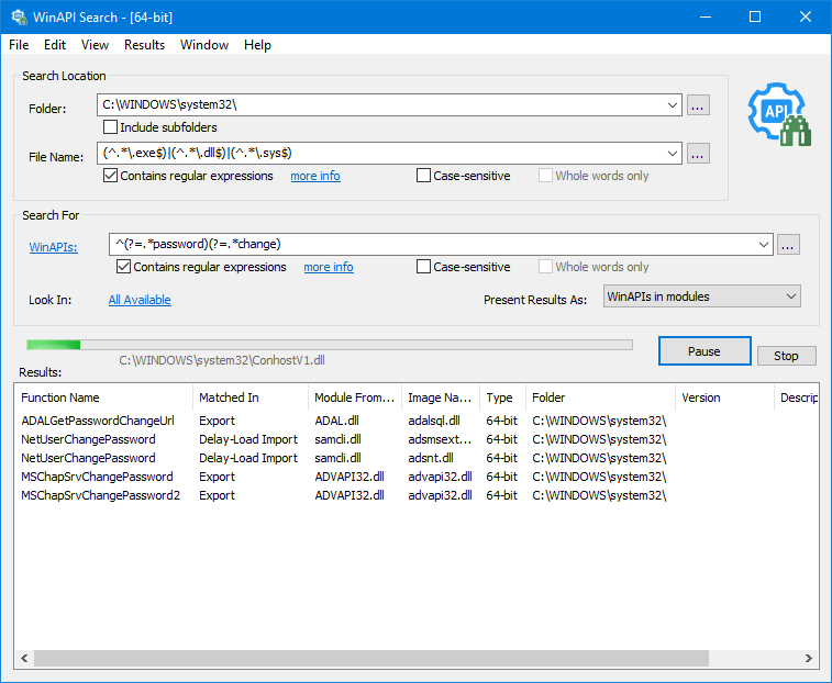 securityfreax's tweet image. WinAPi Search - Search a single or multiple binary PE files by Win32 function name.
dennisbabkin.com/winapisearch/