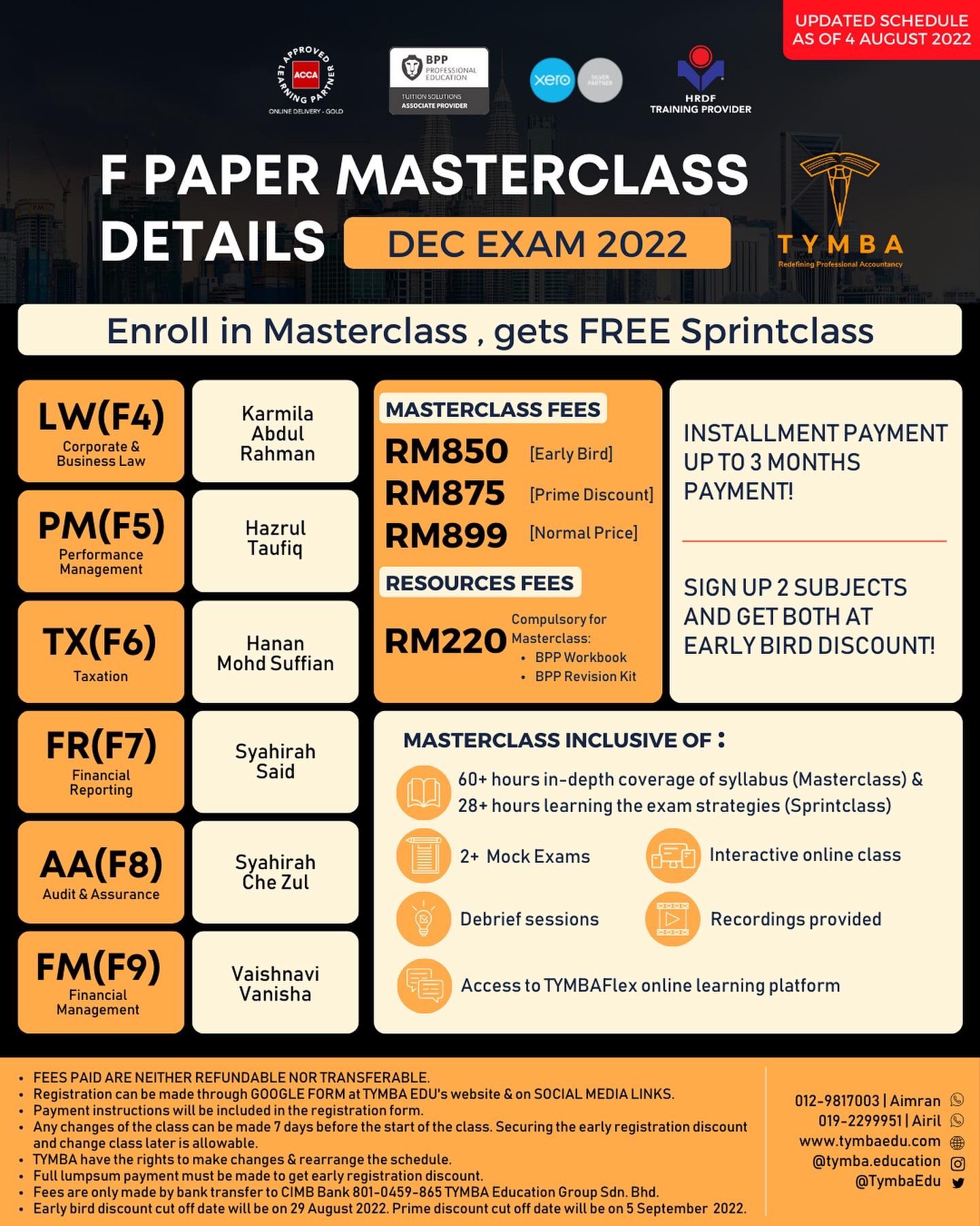 Tymba Education F Paper Class Schedules T Co Fa5ig3x7rt Twitter
