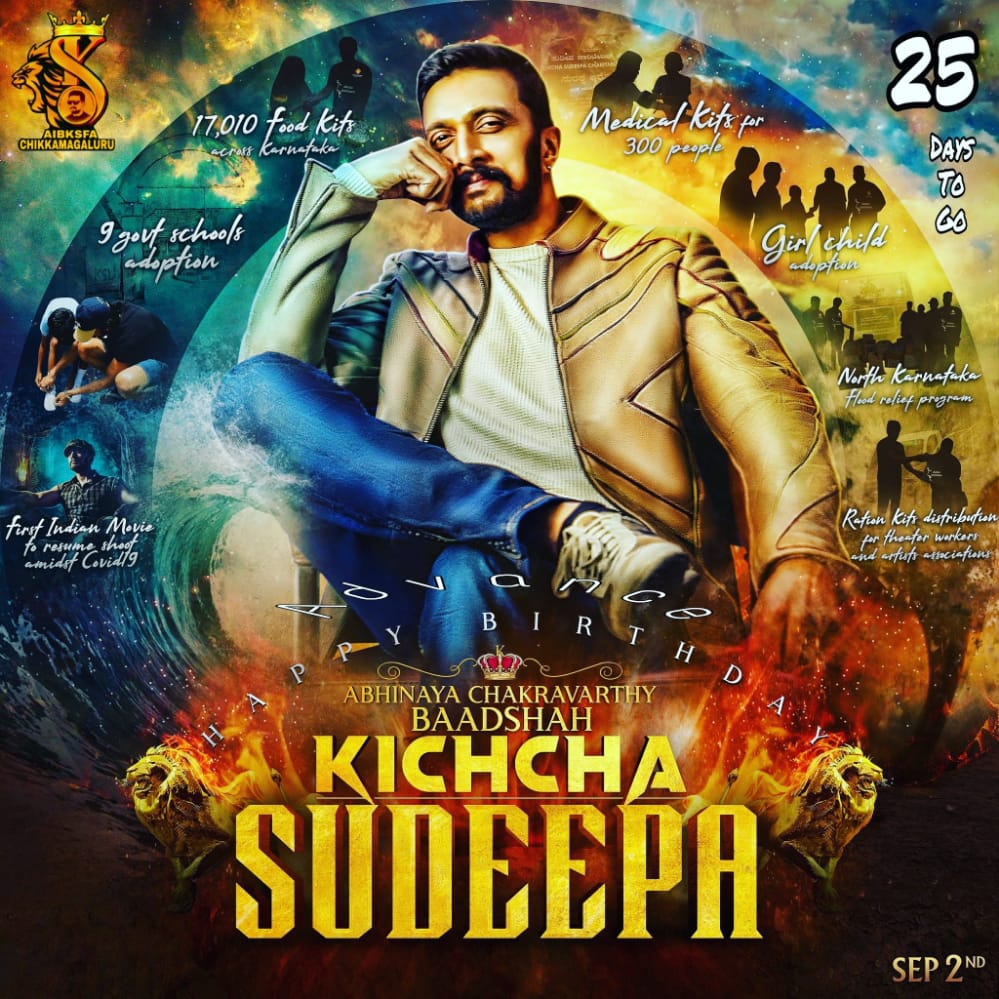 Kichcha_Athani's tweet photo. Advance Happy Birthday 25 days
to go Boss #HBday #Karnataka
#KicchaSudeepa #VikrantRоna #VRin3D #vr3d
#VikrantRonaJuly28 #VikrantRоna https://t.co/pFYlRalC7z