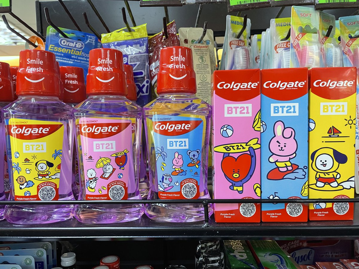 just found out there's a colgate x bt21 collab??