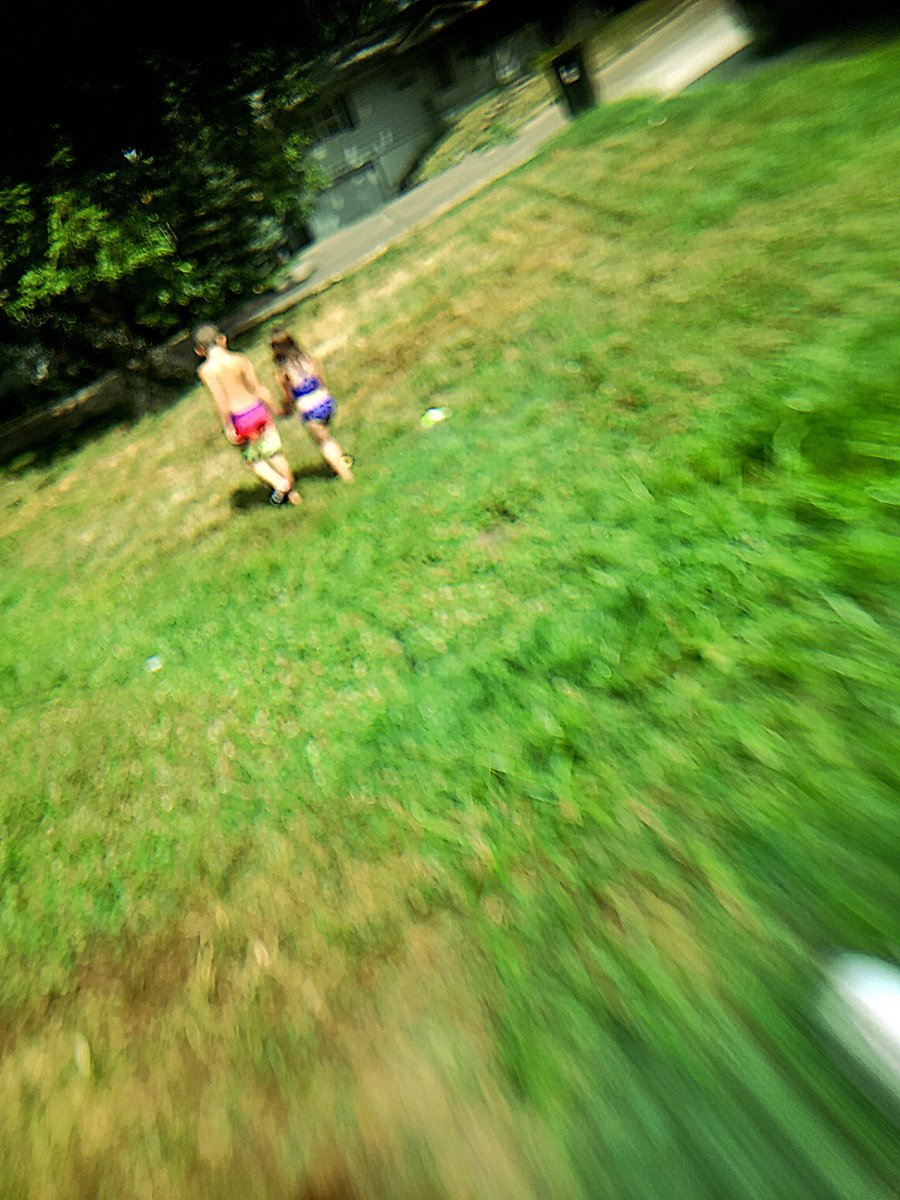 CEOVacAttack's tweet photo. Bend the  . . . Whatever whatever whatever . . . Towards kindness.
My middle and my little - they fight all day long and he's always too busy to help her. She loves swimming but HATES sprinklers. #GISH2022 #gishwhes #gish @GISH https://t.co/pX0xP01yTZ