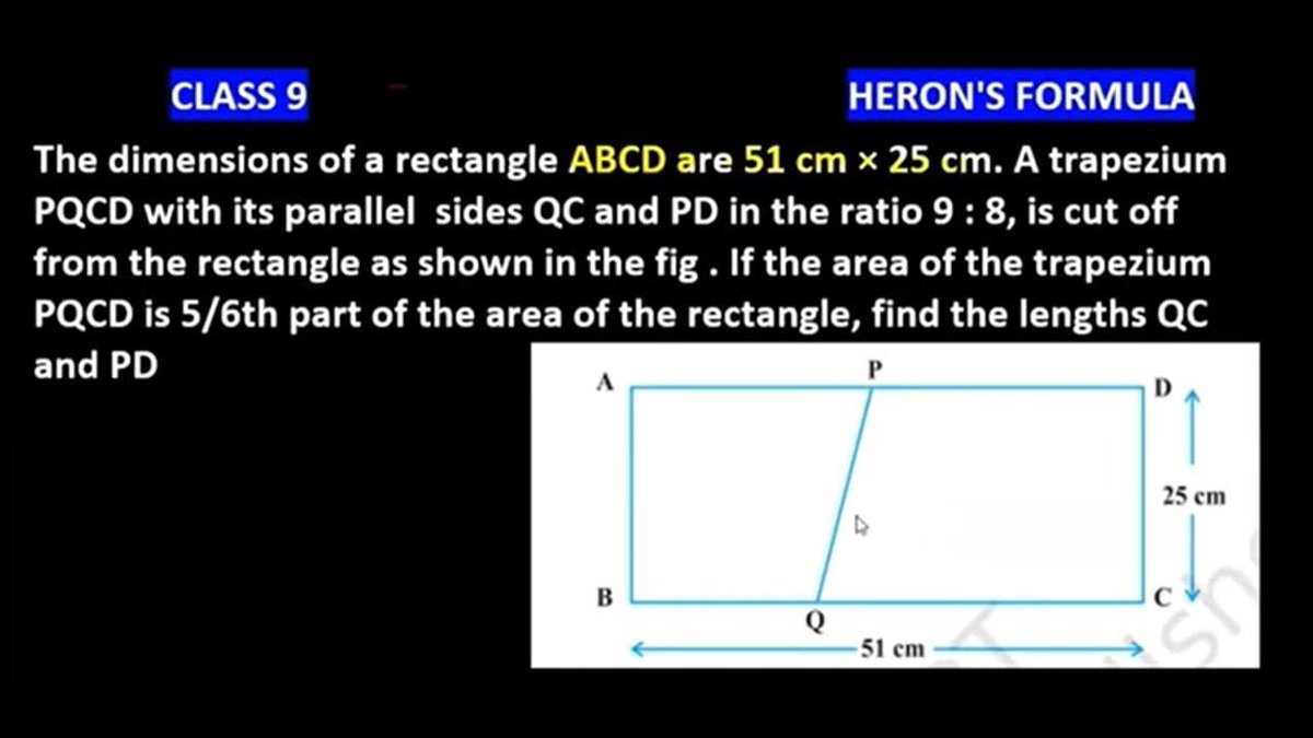 #Class9Maths #HeronsFormula

Important Question Based on Herons Formula

Solution Video Link👇 youtu.be/DzKq8u8ZlzA

#ncertsolutions #ncertmaths #NCERT #CBSE #ncertexemplar #class9 #Class9th #Heron #Herons #Maths #Mathematics