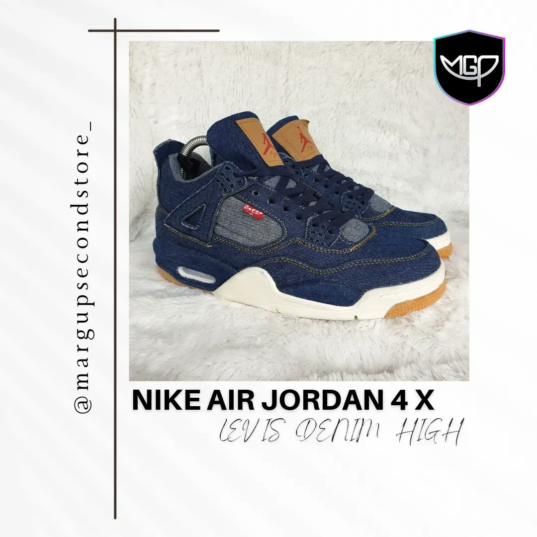 JLambuh's tweet photo. For sale NIKE AJ4 X LEVIS #nike #levis #trift #sepatusecond #fypシ #fyptiktok #aj4 #nikedunklowpanda #nikethailand https://t.co/VXQ1IYzSe2
