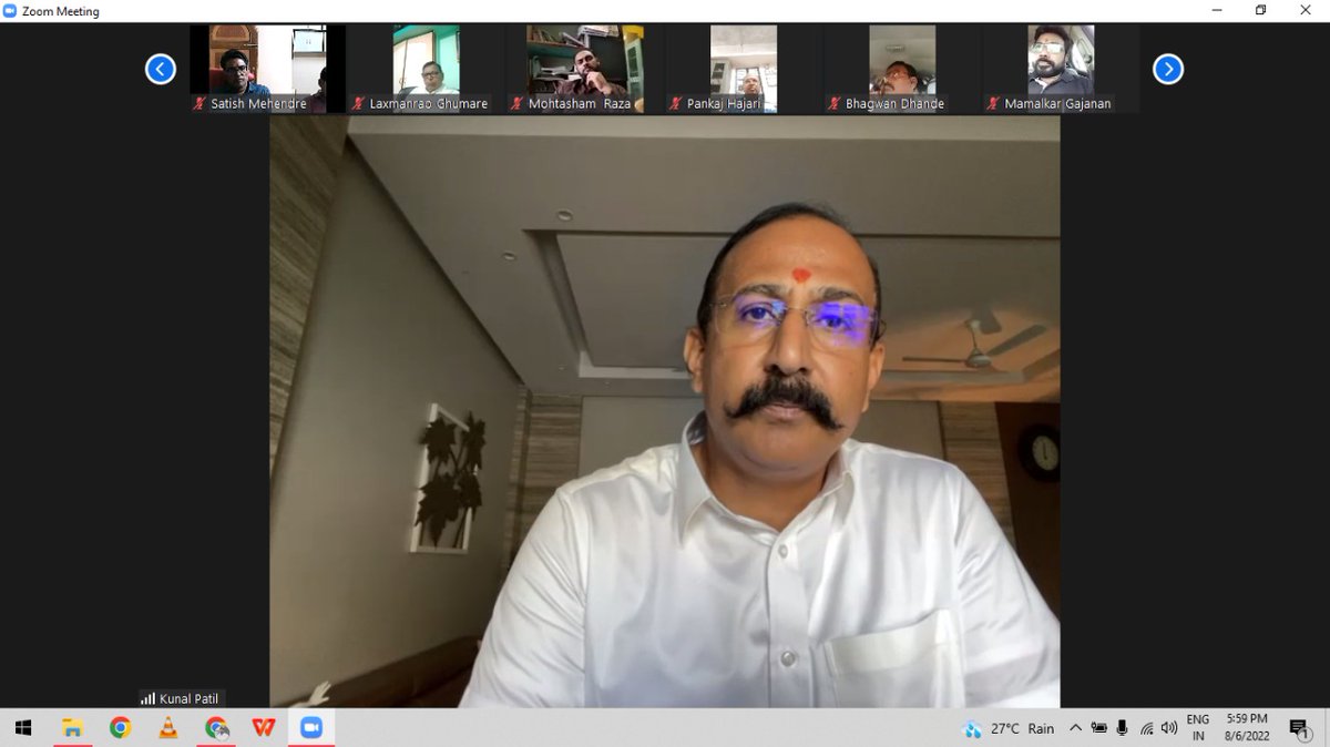Kunal_R_Patil's tweet photo. स्वातंत्र्याच्या अमृतमहोत्सवी वर्षानिमित्त काँग्रेस पक्षाने देशभरात आझादी गौरव पदयात्रेचे नियोजन केले आहे. महाराष्ट्र प्रदेश काँग्रेसने यासाठी प्रत्येक जिल्ह्यात निरीक्षक नियुक्त केले आहेत. बुलढाणा जिल्ह्याचे निरीक्षक म्हणून आमच्यावर जबाबदारी दिली आहे. आज आझादी गौरव पदयात्रेबाबत https://t.co/PTeeQEEJZ3