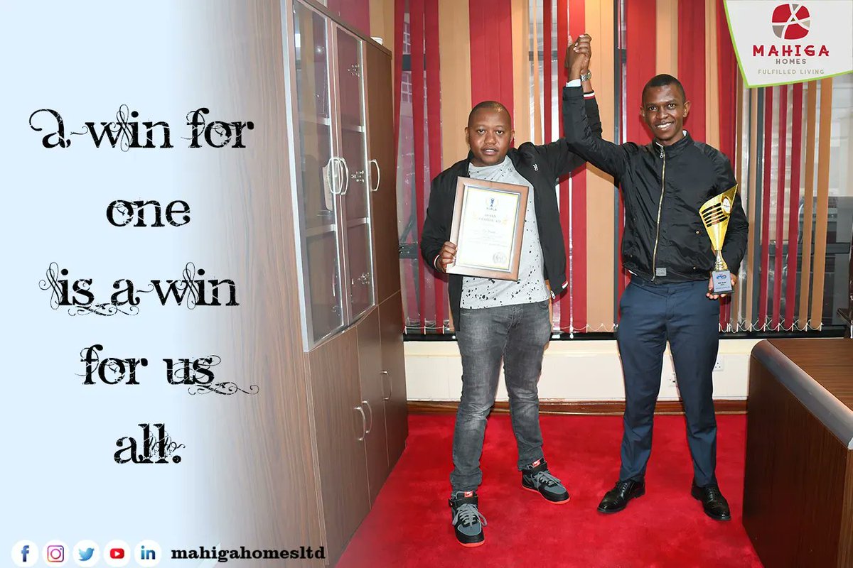 mahigahomesltd's tweet photo. A win for one is a win for us all. Win or lose we have to accept to forge forward with the nation's best interests at heart, for our generation and that after us.
#creatingsmiles #keepingthepromise #Kenyaforpeace https://t.co/ic6Udazz3A
