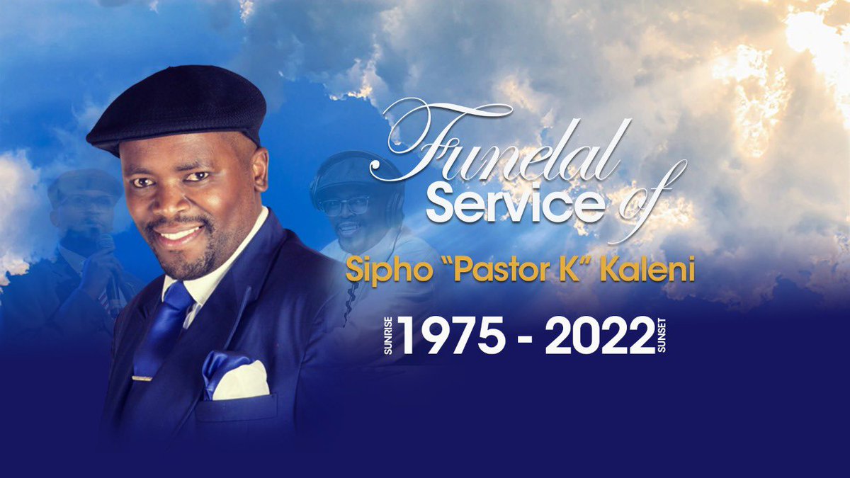 AWRSID_Media's tweet photo. Watch live: Funeral service of Sipho ‘Pastor K’ Kaleni #IAmInfluence https://t.co/1JsjFkoKKl https://t.co/nItXkUxdc7