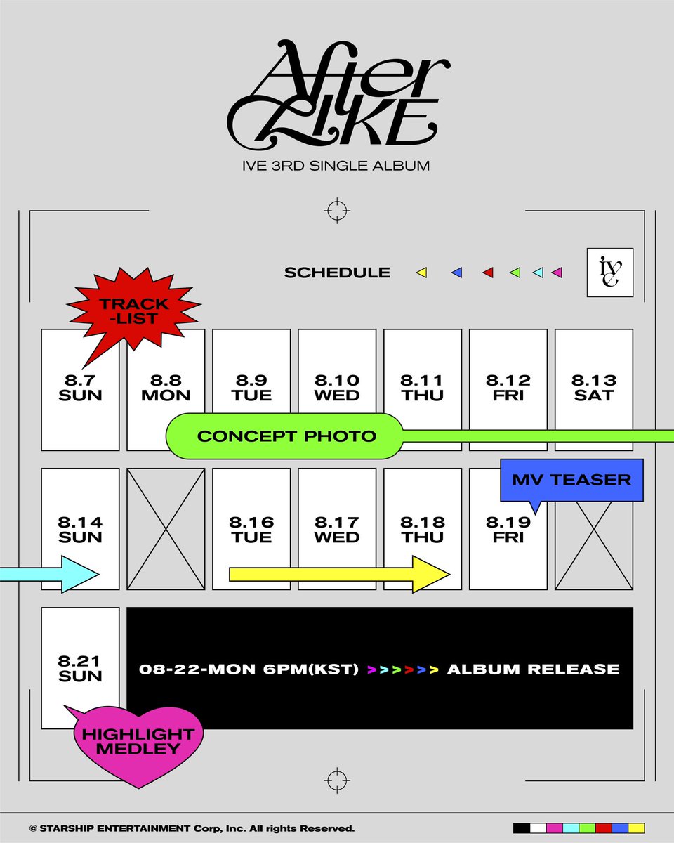 gaoeuI's tweet photo. Unexpected night as IVE comes to greet you with our heavenly surprise. We present you our schedule for After like comeback adventure which containing detailed date also maneuver inside it. ও https://t.co/Kxu2tQcvLE