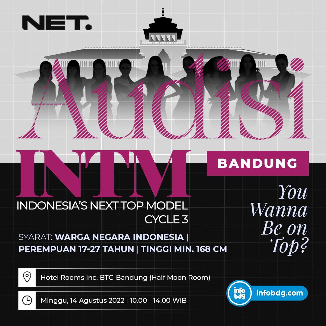 infobdg's tweet image. Halo Bandung!

Bersiaplah untuk bergabung dalam audisi Indonesia’s Next Top Model cycle 3 @netmediatama. 

Datang langsung &amp;amp; buktikan kamu layak jadi salah satu finalis Indonesia’s Next Top Model.

Prepare yourself, Girls!

#infoBDG #intmnettv
